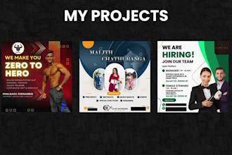 design creative social media post , marketing post
