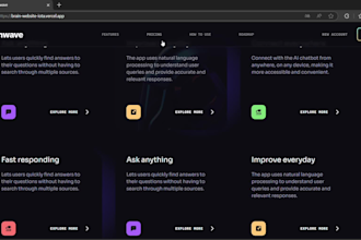 create modern business landing page with react nextjs tailwind CSS