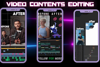edit viral short form videos for tiktok, youtube shorts, reels and podcast video
