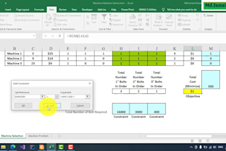 solve linear,non linear optimization problem using excel solver
