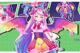 design and rig custom live2d vtuber models with full expression