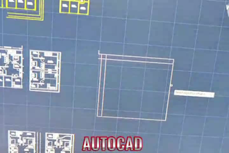 design 2d floor plan on autocad