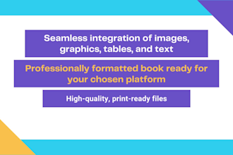 do book formatting, layout design, paperback, ebook,amazon kdp,kindle manuscript