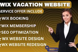 do vacation rental vacation website wix website property management hotel book