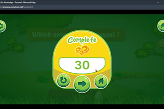 make HTML 5, android game, IOS game in construct 3