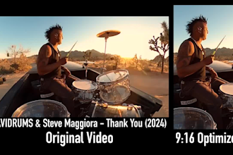 convert your horizontal videos to vertical content that pops