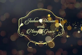 create designer wedding invitation ecard and video