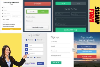 create responsive html pop up signup form or subscribe form