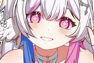 design and rig live 2d vtuber model 2dvtuber model vtuber commission 2d anime