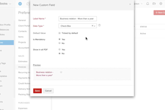 set up your zoho books and give you training