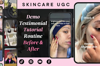 create ugc skincare videos for instagram and tiktok