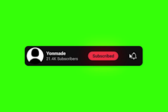 create youtube subscribe animation