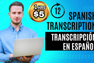 do spanish interview video transcription and translation, transcripción española