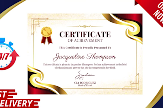 design certificate, diploma certificate, award and custom certificate templates