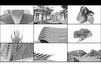 create parametric design in grasshopper, rhino, 3d rendering script 3d model