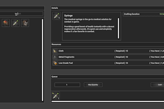 create inventories, crates, loot boxes, etc for your game