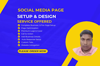 set up your facebook, instagram, tiktok business or fan page