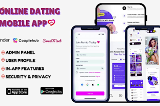 develop datinp app, social media app, ai dating chat, chat app for IOS, andriod