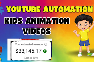 create kids animation video to earn 50k monthly