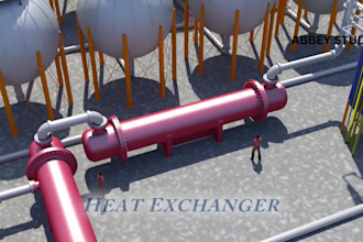 do 3d industrial animation 3d chemical engineering plant design 3d factory video