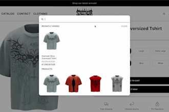design a unique y2k shopify website or y2k clothing brand store