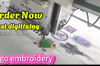 professionally digitize embroidery designs in wilcom dst pes exp emb etc
