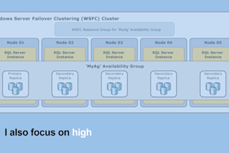 be sql server dba for backup strategies, performance tuning and error resolution