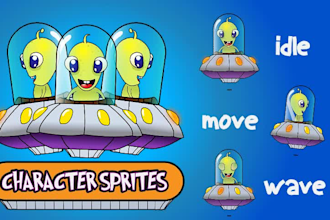 design game character and sprites animation