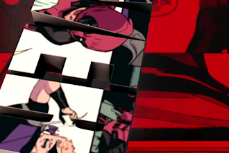 make this famous comic style intro with your logo or text