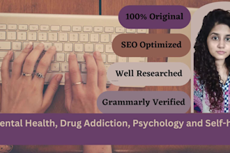 write mental health, drug addiction, psychology, self help blogs