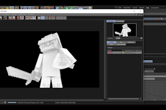 design quality minecraft skin render for you