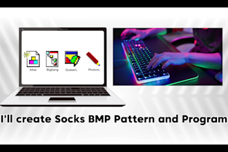 create bmp patterns and socks programs with lonati ge and gk