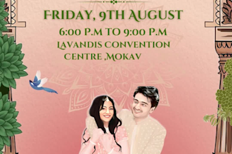 design an islamic muslim wedding invitation video