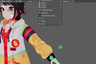maya 3d face rig, iclone faclal rig, ikfk rig,body rig, arkit52,rig animaze