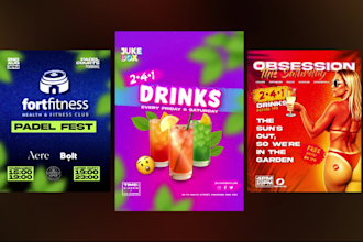 design animated nightclub flyers and videos for your event