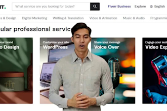create a business spokes person video for your business, male or female