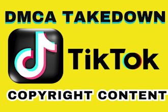 report and takedown content on tiktok under dmca