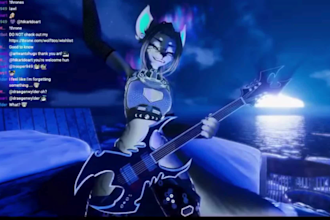 custom furry vrchat avatar,  anime vtuber avatar upload, vr game upload