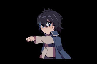 animate anime style characters for you