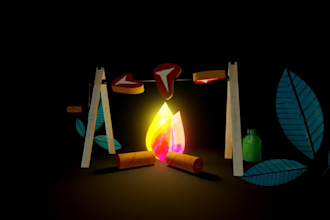 design  3d game environment gaming assets and scenes