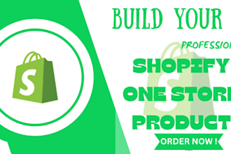 do shopify one product store and shopify dropshipping