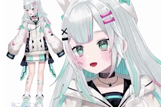 do live2d model 2d vtuber model 2d rigging png tuber 2d avatar vtuber rigging