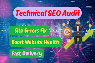 do a manual technical SEO audit and fix site issues