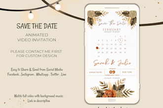 create amazing wedding video invitation