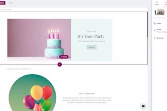 help you create a birthday party website with an online rsvp invitation