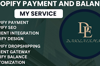 activate shopify balance and payment to your store