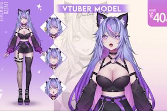 design and rig your unique, stream ready live2d vtuber model