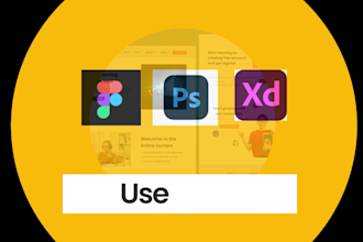 do UI design, UI UX design, website UI UX design on figma