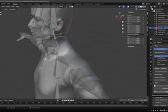 rig to animate3d for film,unity game,flex expression,blendshape,face rig,ue5 rig