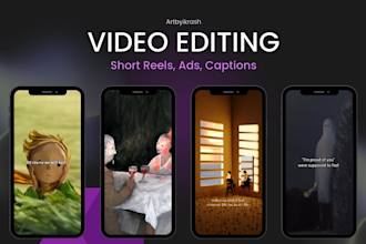 do shorts editing for instagram, tiktok and youtube reels and add captions